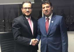 سفير الدولة يلتقي نائب وزير التجارة الخارجية فى البيرو