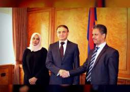 سفير الدولة يلتقي وزير الداخلية في أرمينيا