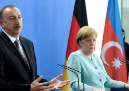 Azerbaijani President, Merkel Discuss Nagorno-Karabakh Conflict Settlement - Statement