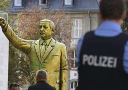 Germany's Wiesbaden Removes Gold Erdogan Statue After Violent Clashes - Police