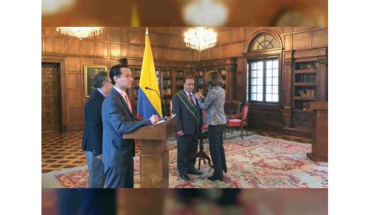 Colombian government honours UAE Ambassador