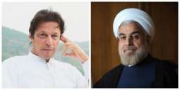 الرئيس الإيراني يجري اتصالاً هاتفياً مع زعيم حزب الإنصاف الباكستاني والمرشح لمنصب رئيس الوزراء عمران خان ويناقش معه العلاقات الثنائية