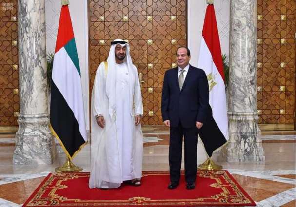 الرئيس المصري يجري مباحثات مع ولي عهد أبو ظبي