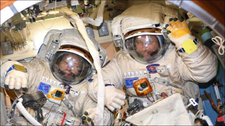 Two Russian Cosmonauts Go on Spacewalk