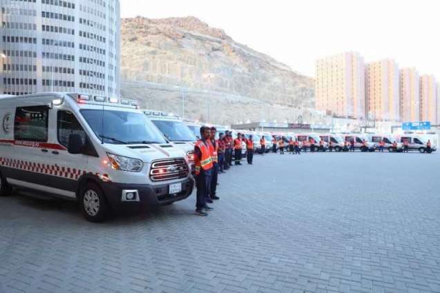 الهلال الأحمر يجهز أسطولاً يضم 360 سيارة إسعاف متطورة لخدمة ضيوف الرحمن