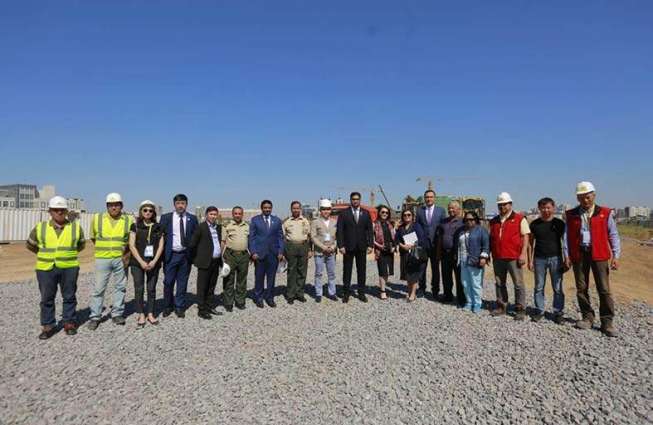 وضع حجر الأساس لمبنى مجمع بعثة الإمارات فى كازاخستان 