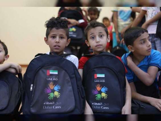Dubai Cares distributes 50,000 school kits to Syrian children in Jordan