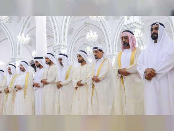 Ajman Ruler offers Eid al-Adha prayer at Sheikh Rashid bin Humaid Mosque