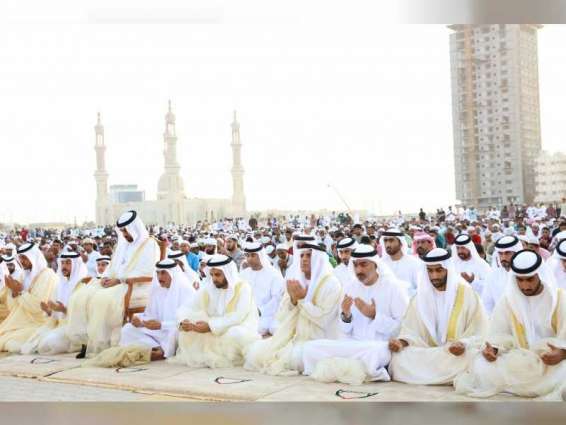 RAK Ruler performs Eid al-Adha prayer at Eid Grand Musalla