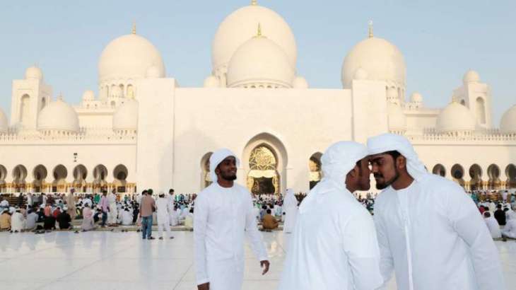 UAQ Ruler offers Eid al-Adha prayer at Sheikh Zayed Mosque