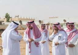 أمير الجوف يقف على سير العمل في طريقي الملك سعود والعرب