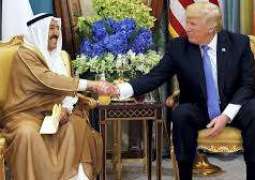 أمير الكويت والرئيس الأمريكي يعقدان مباحثات رسمية في واشنطن
