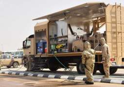 تمرين (  درع الوقاية  2 ) يشهد استخدام عربة التطهير السعودية متعددة المهام