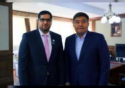 سفير الدولة يلتقي وزير التنمية الاجتماعية في كازاخستان 
