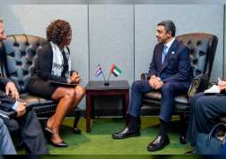 عبدالله بن زايد يلتقي نائبة رئيس كوستاريكا