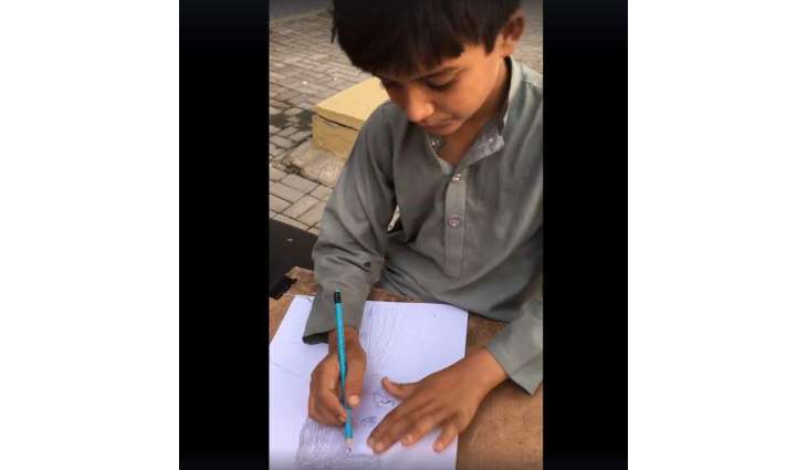 This little artist making sketches of people in twin cities is going viral on social media
