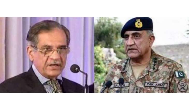 چیف جسٹس نال آرمی چیف دی ملاقات، ڈیم فنڈ لئی رقم دتی
آرمی چیف نے چیف جسٹس نوں خط راہیں ڈیم فنڈ دی رقم بارے دسیا، پاک فوج نے فنڈ وچ 59لکھ جمع کروائے:ترجمان سپریم کورٹ
