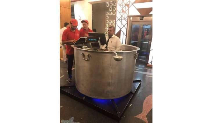 The picture of this restaurant counter is making rounds on social media for its desi design