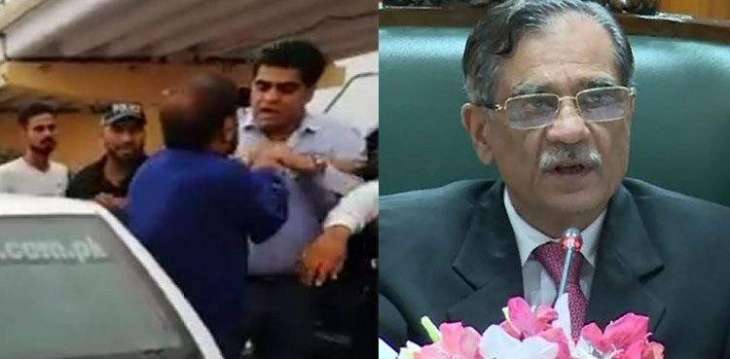 CJP Nisar rebukes Imran Shah for slapping citizen