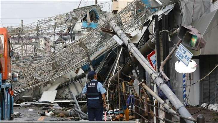 207 قتلى وجرحى نتيجة اعصار جيبي في اليابان