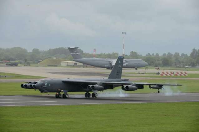B-52 Stratofortress Aircraft, Personnel Arrive for Training in England - US Air Force