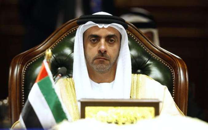 Saif bin Zayed receives UN's INCB delegation