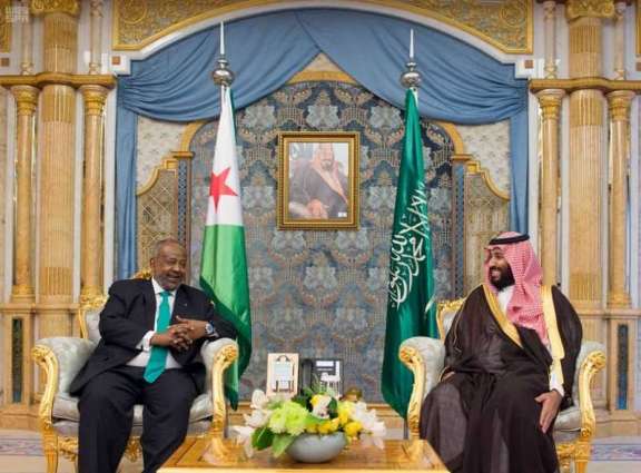 سمو ولي العهد يلتقي رئيس جمهورية جيبوتي