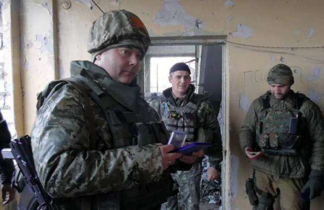 Ukrainian Joint Forces Operation Command Says UK Defense Secretary Visited Donbas