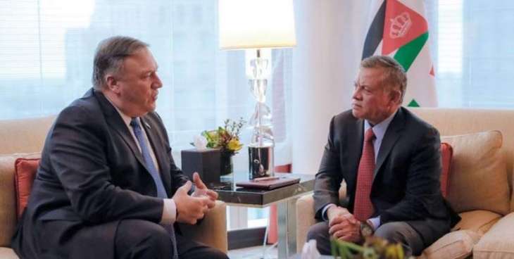 Jordanian King, US Secretary of State discuss developments in peace process