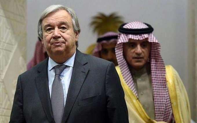 وزير الخارجية السعودي وأمين عام الأمم المتحدة يناقشان الأوضاع في المنطقة 