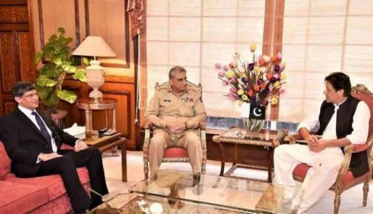 وزیر اعظم عمران خان تے آرمی چیف وچکار اہم ملاقات
 ملاقات دوران ملکی و خطے دی سکیورٹی صورتحال بارے وچار وٹاندرا کیتا گیا