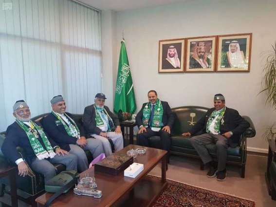 رواد كشافة المملكة الأعضاء في لجان الاتحاد العربي للرواد يزورون سفارة المملكة في البوسنة