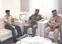 أحمد بن طحنون يستقبل رئيس هيئة الخدمة الوطنية العسكرية بوزارة الدفاع الكويتية