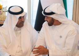 محمد بن زايد يستقبل رئيس البرلمان العربي 