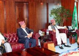 وزير الشؤون الإسلامية يستقبل أمين عام المركز الإسلامي في النيبال