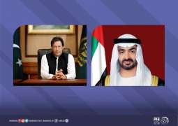 محمد بن زايد ورئيس وزراء باكستان يبحثان هاتفيا علاقات التعاون