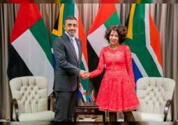 عبدالله بن زايد يترأس أعمال اللجنة المشتركة بين الإمارات وجنوب أفريقيا