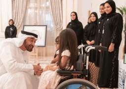 Mohamed bin Zayed receives winners of National Science, Technology & Innovation Festival's competition