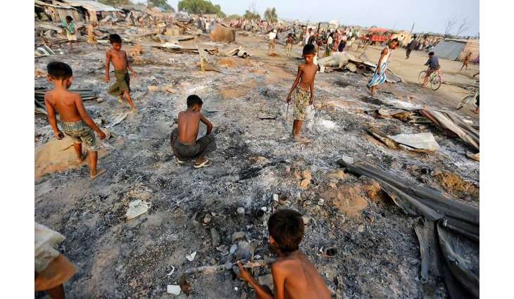 Fire in Refugee Camp Kills 6 Rohingyas in Myanmar's State of Rakhine - Fire Services