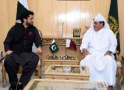 سفير دولة قطر لدى باكستان يلتقي وزير الدولة الباكستاني للشؤون الداخلية