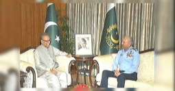 قائد القوات الجوية الباكستانية يلتقي الرئيس عارف علوي