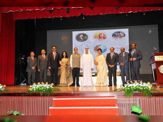 نهيان بن مبارك يحضر احتفال السفارة الهندية بمرور 150 عاما على ميلاد "المهاتما غاندي"