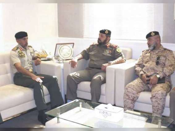 Ahmed bin Tahnoun receives Chairman of National Military Service of Kuwaiti Ministry of Defence