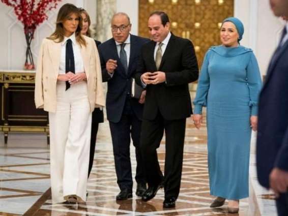 Egyptian President Receives Melania Trump in Cairo - Statement