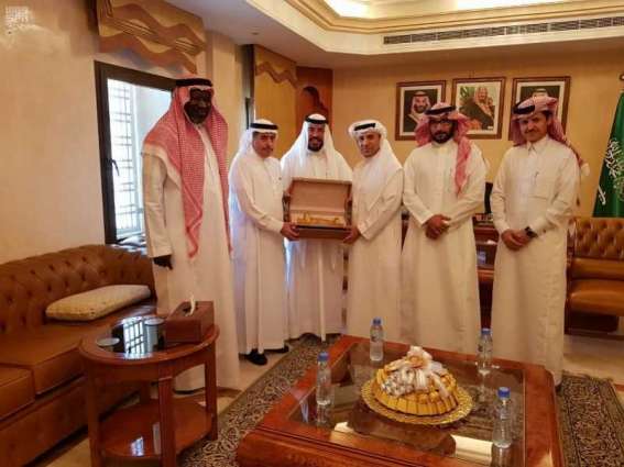 القائم بأعمال سفارة المملكة لدى الإمارات يستقبل بعثة منتخب الجامعات السعودية