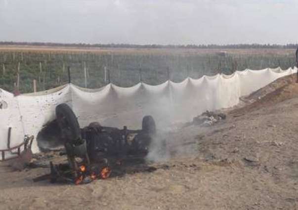 طائرات الاحتلال الاسرائيلي تقصف درجة نارية شرق رفح 