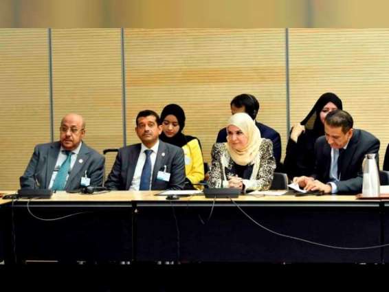 أمل القبيسي تستقبل ممثلي الأمم المتحدة فى اجتماعات الاتحاد البرلماني الدولي بجنيف