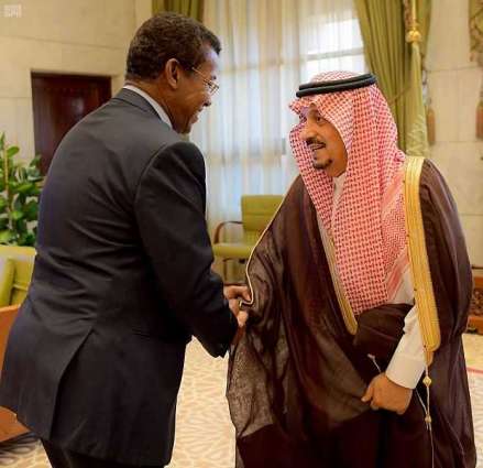 أمير الرياض يستقبل سفير أثيوبيا لدى المملكة