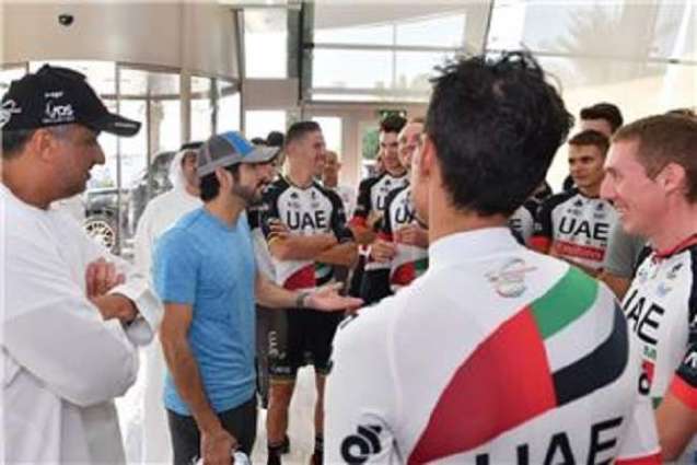 Hamdan bin Mohammed receives UAE Cycling team