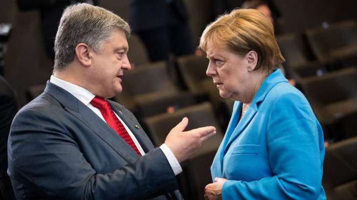 Poroshenko, Merkel to Discuss Situations in Donbas, Azov Sea on Thursday - Press Service